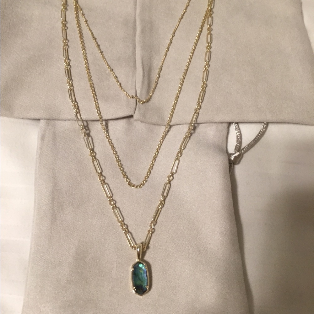Kendra Scott triple strand “Elisa” necklace